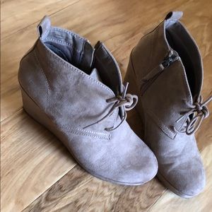 Tan/Sand Wedge shoes size 8